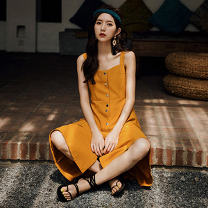 iu李知恩同款连衣裙