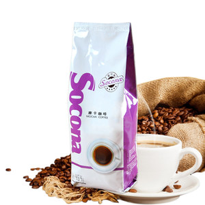 Socona红标系列 摩卡风味咖啡豆454g 新鲜烘焙拼配现磨纯黑咖啡粉