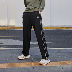 中国李宁卫裤2022新款运动时尚男装裤子直筒针织运动长裤aklr533