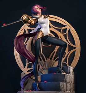 聚玩堂gk 开天工作室×《英雄联盟》 无双剑姬-菲奥娜1/4雕像手办