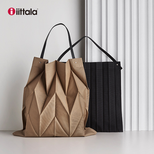 iittala x issey miyake三宅一生联名款女士包单肩包褶皱包菱格包