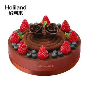 北京好利来生日蛋糕（可可花园）巧克力慕斯轻脆夹心 同城配送