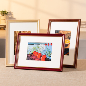 木质相框挂墙a3a4纸油画框4k开八8k水彩素描12寸16照片外框架摆放