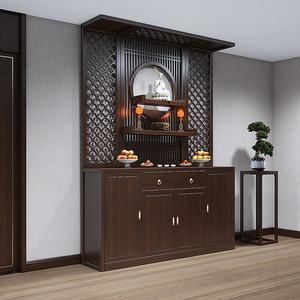 佛柜立柜实木佛龛神龛观音供台供桌神台家用中堂寺庙大号神位佛台