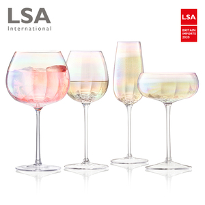 英国LSA进口彩虹红酒杯高脚杯水晶玻璃香槟杯子葡萄酒杯礼盒套装