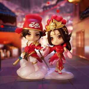 王者荣耀典藏系列孙悟空大圣娶亲露娜一生所爱q版手办结婚公仔