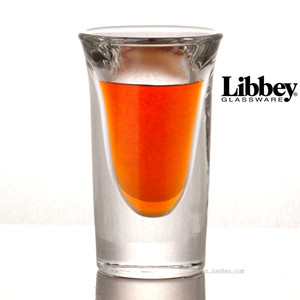 【3只】美国利比LIBBEY 威士忌直饮22ml一口厚底子弹杯白酒烈酒杯