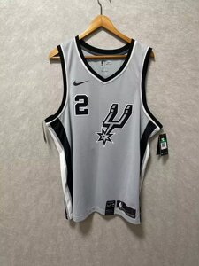 小卡 伦纳德 马刺队 灰色 2号 sw 球迷版 球衣 877224-007