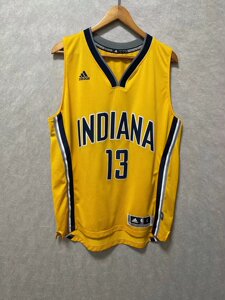 元年绝版 保罗 乔治 步行者队 13号 黄色 r30 sw 球迷版 球衣