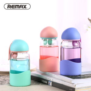 remax萌兔玻璃杯透明水杯子可爱韩国粉色迷你便携女生礼物 包邮