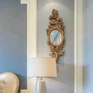 欧式雕花树脂壁饰客厅背景墙个性装饰挂件创意艺术仿古法式壁挂镜