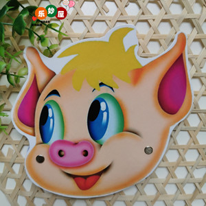 幼儿园动物游戏头饰儿童演出道具课本剧表演小猪卡通猪面具