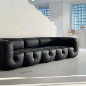 意式设计师异形沙发客厅别墅民宿北欧单人中古风U型复古模块沙发