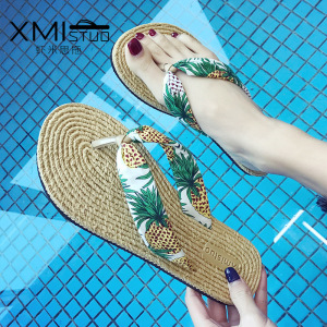 沙滩鞋女夏2019新款百搭凉鞋海边度假海南三亚拖鞋泰国旅游必备鞋