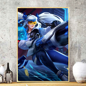 王者荣耀十字绣2021新款客厅孙尚香沉稳之力diy钻石画贴满砖游戏