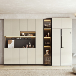 000人付款淘宝餐厅酒柜冰箱柜一体多功能嵌入式定制餐边柜靠墙厨房