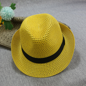 2024新款户外礼帽韩版透气帽英伦小黄帽沙滩遮阳帽短檐可折叠帽子