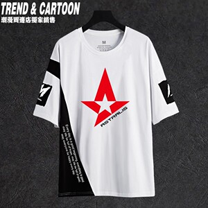 csgo战队标志tyloo天禄电竞周边衣服联名短袖t恤宽松半二次元cos