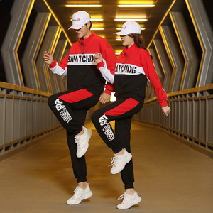 纤伽2021鬼步舞衣服新款套装曳步舞蹈运动服广场舞服装棉男女同款