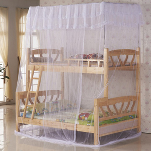 定做子母床蚊帐上下铺高低床双层床订做蚊帐一体不锈钢方顶坐床式