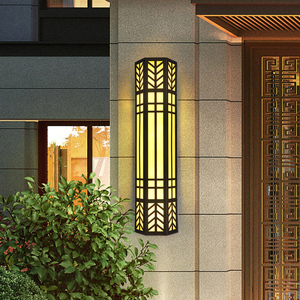 户外壁灯防水别墅酒店大门外墙灯花园庭院装饰灯新中式壁灯不锈钢