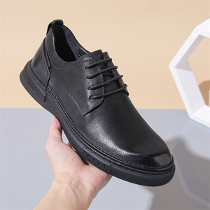 森达真皮皮鞋男鞋