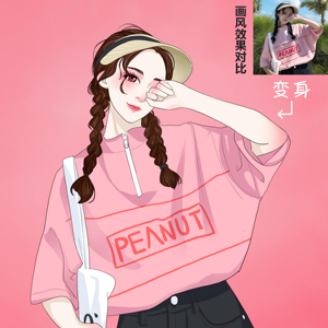 超酷半写实q版头像漫画头像抖音设计卡通微信动漫情侣婚礼人物画