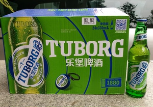 Tuborg乐堡啤酒330ml*24瓶/箱拉盖彩盖包装上市成都灌装
