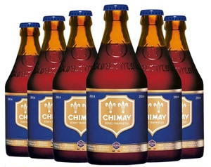 比利时原装进口修道院啤酒chimay智美蓝帽精酿啤酒330ml*6瓶 正品