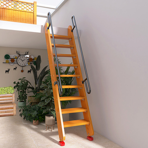 简约时尚实木阁楼楼梯整体木梯子家用室内爬梯定制登高梯隔层楼梯