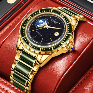 艾帝雅新機械全自動手表男十大名牌星球和田玉石商務瑞士品牌腕表