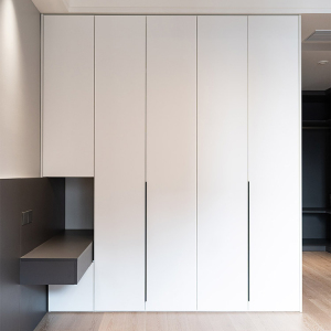 杭州工厂直销全屋衣柜门定制多层板哑光烤漆门板定做肤感pet柜门