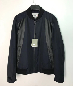 劲牌男装棒球领夹克秋季新款飞行员款高档外套6%桑蚕丝面料长袖