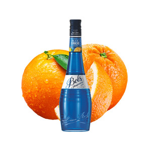 进口洋酒特调bols波士蓝橙利口酒力娇酒烘焙鸡尾酒蓝香橙调酒基酒