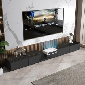 意式激光电视专用柜伸缩台家庭影院智能电动投影仪岩板电视柜地台