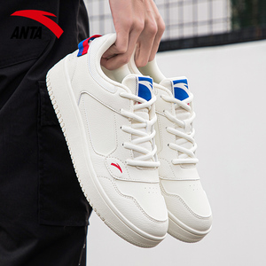 安踏男鞋板鞋男夏季小白鞋空军一号官网旗舰潮鞋子白色低帮运动鞋