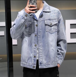 也平凡季凡郑恺同款2021年春秋新款男士宽松工装夹克牛仔外套衣服