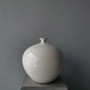 物集|东方传统白色陶瓶陶罐侘寂风宋瓷瓶侘寂酒店民宿软装花器