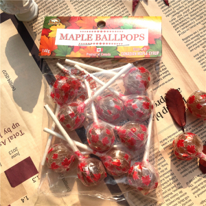 现货加拿大特产canada true枫叶糖枫叶棒棒糖糖浆回国礼品礼物