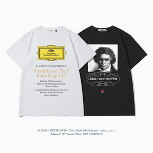 22新款uc贝多芬电影发条橙undercover纯棉tee短袖圆领t恤t-shir