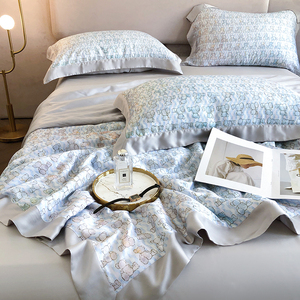 莱赛尔纤维100支天丝夏凉被子凉感儿童四件套1.2m床夏被空调被芯