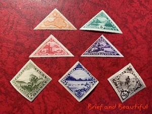 图瓦 唐努乌梁海 动物风景风光 贴票 1935年 邮票