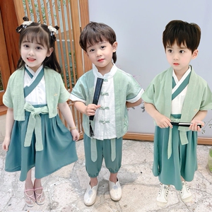 zhiyuanqin淘宝儿童古装仙女服汉服女童公主小孩中国风古代衣服超仙