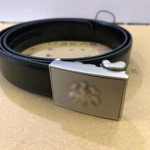 新款真品包邮黑色内腰带男士真皮自动扣腰带19式消防内腰带