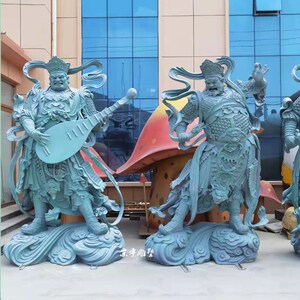 玻璃钢四大天王神像雕塑铸铜四大金刚雕像神话人物寺庙观音佛像