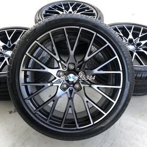 适用19寸宝马m2c原装进口拆车锻造轮毂轮胎 合装3系325 5系530 gt
