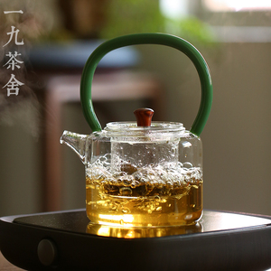 新羽 手工耐热玻璃养生煮茶壶 煮茶器 烧水壶 茶壶 功夫茶具 家用
