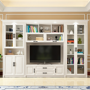 北欧客厅电视柜现代简约组合背景墙大容量多功能储物欧式电视机柜
