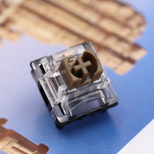 ttc静音茶轴v2 段落轴透明轴盖rgb茶静轴机械键盘轴体开关客制化