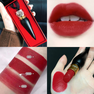 christian louboutin女王权杖萝卜丁丝绒哑光005m口红金管510